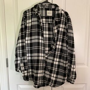 Jachs Girlfriend New York Plaid Top Size XL